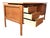 1960s 1960s Danish Modern Teak Floating-Top Desk With Pedestal Base and Drawers For Sale - Image 5 of 12
