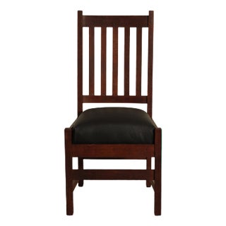 Knaus Meisterwerk Furniture Mission Oak Side Chair For Sale