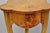Late 20th Century Vintage Art Deco Style Burr Walnut Curved Leg Pedestal One Drawer Side Table For Sale - Image 5 of 16