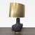 Modern Visual Comfort Armato Modern Black Table Lamp With Brass Shade For Sale - Image 3 of 8
