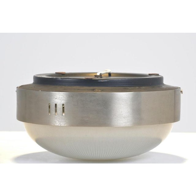 Metal Ceiling Light in Reflector Clear Glass by Sergio Mazza for Artemide, Italy, 1960 For Sale - Image 7 of 11