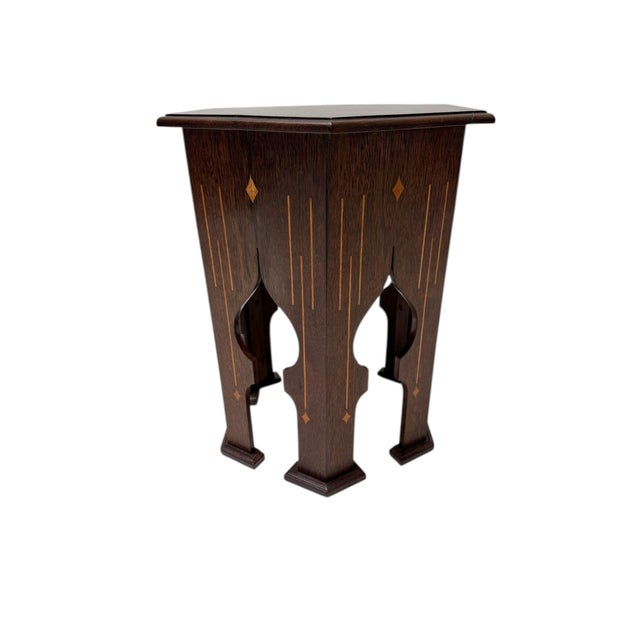 Arts and Crafts Side Table in Wenge, 1900s For Sale - Image 6 of 10