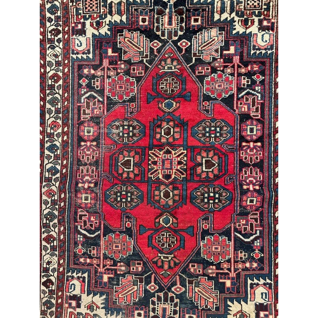 Vintage Distressed Hamadan Rug, 1940s For Sale - Image 4 of 16