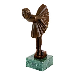 Art Deco Style Bronze Sculpture of a Ballerina, Bronze For Sale