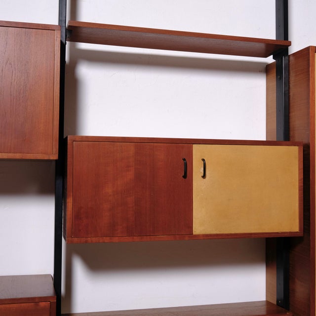 Italian Modular Bookcase with Floor-to-Ceiling Uprights For Sale - Image 11 of 18