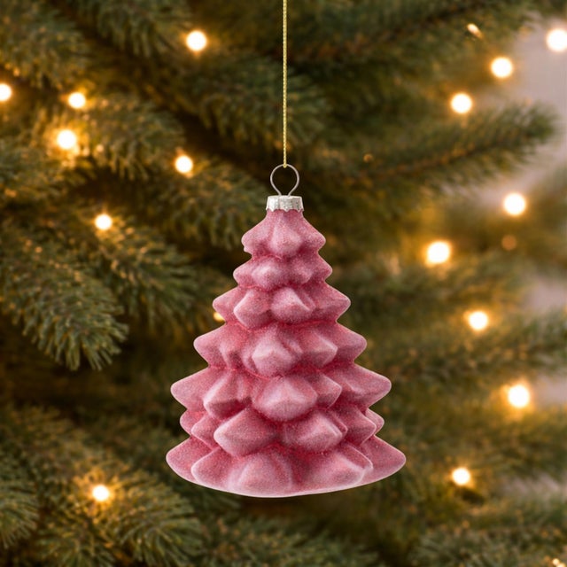 Contemporary Glass Tree Ornaments (Set of 6) For Sale - Image 3 of 5