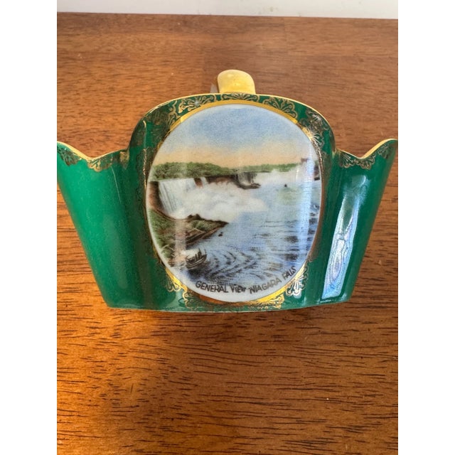 Vintage Bavaria Germany Porcelain Dish Niagara Falls Prospect Point Souvenir For Sale In Philadelphia - Image 6 of 11