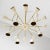 Mid-Century Modern Mid-Century Ivory Brass Chandelier, 1960s For Sale - Image 3 of 11