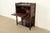 Antique English Victorian or Gothic Revival Carved Walnut Drop Front Secretary Desk | Circa 1880s For Sale In South Bend - Image 6 of 14