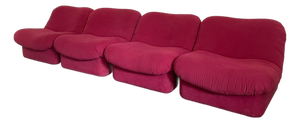Italian Textile Modular Sofa, 1970s