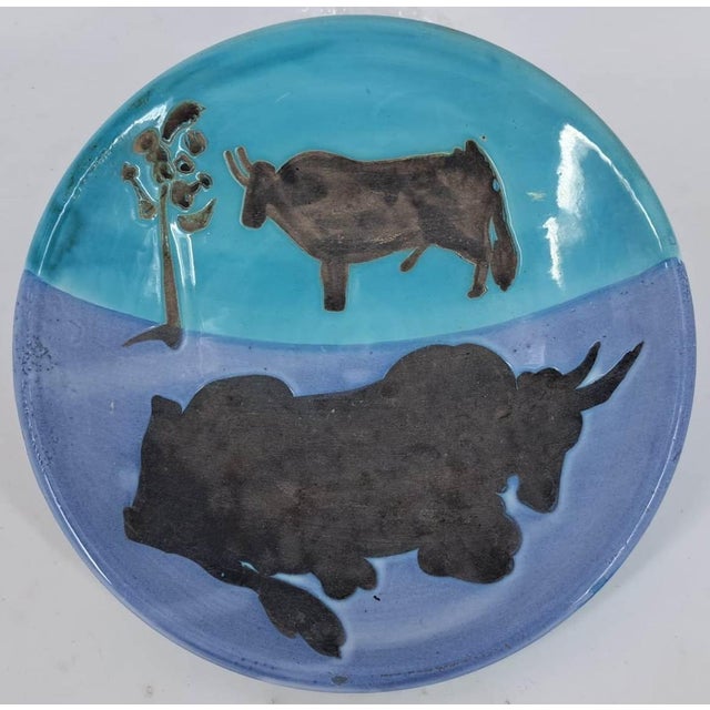 Original Ceramic Bulls Plate by Pablo Picasso for Madoura For Sale - Image 13 of 13