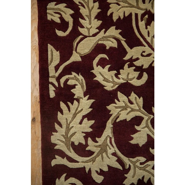 1990s Vintage Contemporary Indian Arts and Crafts Design Rug Mat - 2'1" X 3' For Sale - Image 5 of 7