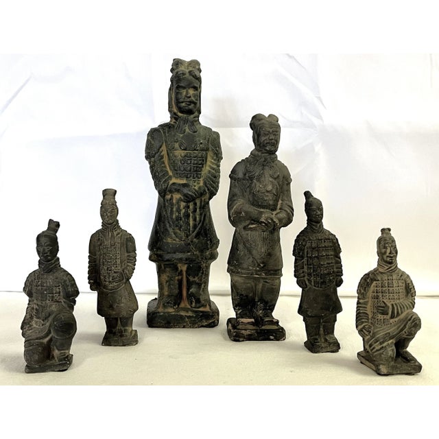 1960s Chinese Imperial Terracotta Soldier Figurines - Set of 6 For Sale - Image 13 of 13