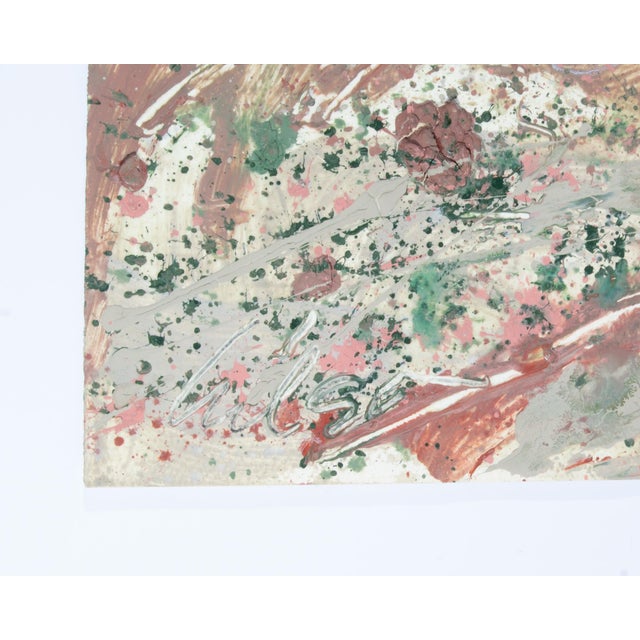 1990s 1990 “Wind” Abstract Acrylic Landscape Diptych Signed by Harry Hilson For Sale - Image 5 of 10