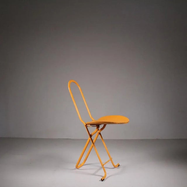 Orange Dafne Chair by Gastone Rinaldi for Thema, 1970s For Sale - Image 5 of 7