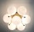 Sakura Satin Brass Glossy White Globe Flush Mount by Fabio Ltd For Sale - Image 6 of 7
