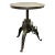 Industrial Style Height Adjustable Steel Side Table With Turning Telescopic Design For Sale