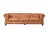Animal Skin Century Chesterfield Sofa - Light Chestnut Leather For Sale - Image 7 of 9