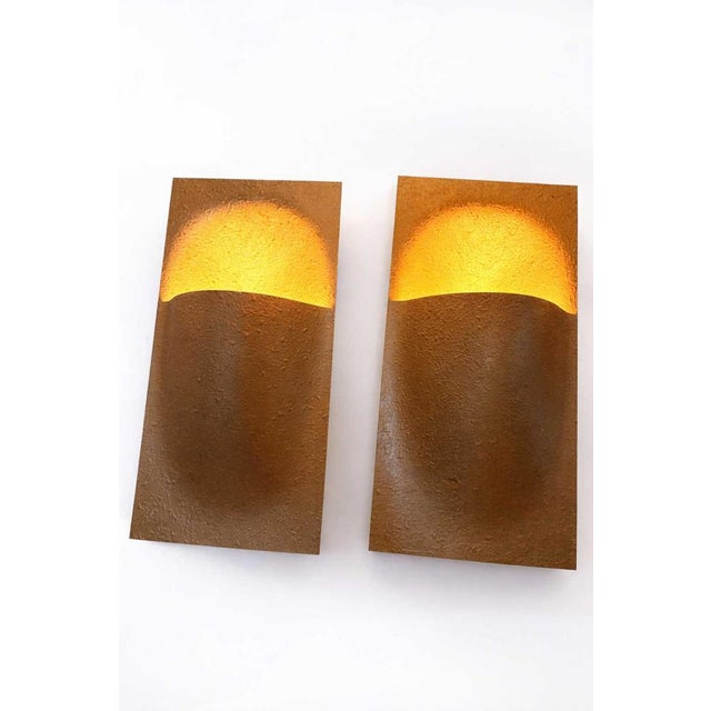 Copper Model C-1550 Balance Wall Lamps by Bertrand Balas for Raak Amsterdam, 1970s, Set of 2 For Sale - Image 8 of 8