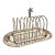 Antique English Silver Plate Toast Rack With Tray For Sale