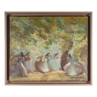 Spadolini, The Dancers, Early 20th Century, Oil on Canvas For Sale