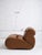 Space Age Italian Leather Lounge Chair For Sale In New York - Image 6 of 12