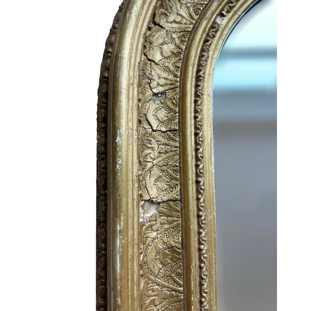 Early 20th Century Petite Gilt Arched Mirror Chairish