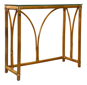 Vintage Bamboo Console Table, 1970s