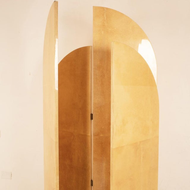 Paper Parchment Screen by Aldo Tura for Tura Milano, 1960 For Sale - Image 7 of 18