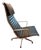 Herman Miller Eames Aluminum Group Ea 124 High-Back Ribbed Leather Lounge Chair For Sale