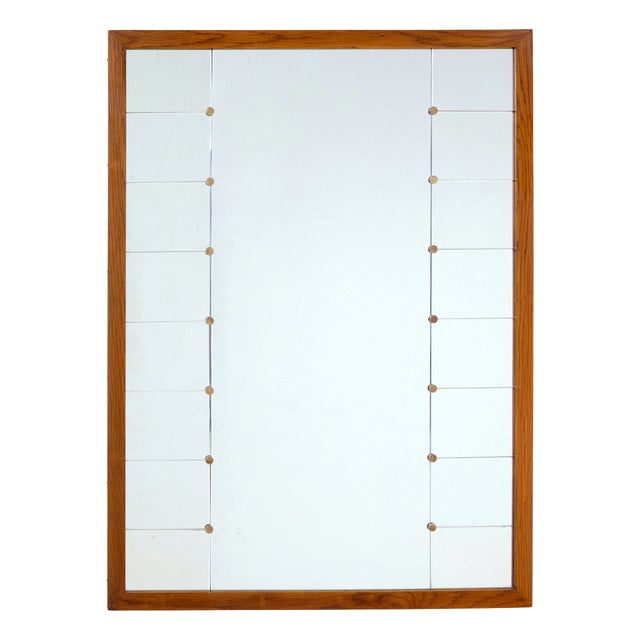 Mid-Century Swedish Wall Mirror from G&T, 1950 For Sale
