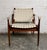 This stunning safari chair is supported by a rich mahogany frame and made up of beautifully woven cream leather. It's...