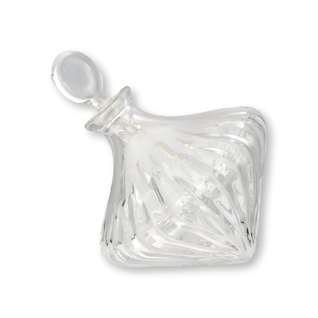 Contemporary Mid 20th Century "Spinning Top" Tilted Crystal Decanter, Golf Trophy For Sale - Image 3 of 8