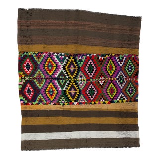 Vintage Kilim Rug from Marash - 4′7″ × 5′5″ For Sale