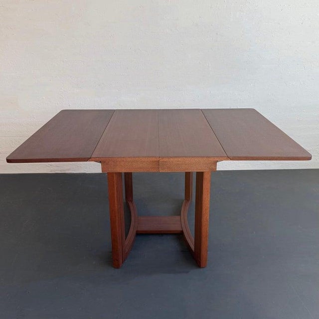 Brown 1950s Mid-Century Modern Drop-Leaf Dining Table by t.h. Robsjohn-Gibbings For Sale - Image 8 of 10