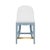Matthew Izzo Home Sadie Light Blue Textured Linen Counter Stool With White Performance Linen Seat For Sale - Image 10 of 10