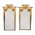 English Regency Style Carved Gilt Swag Mirrors, a Pair For Sale