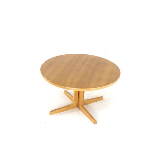Round Extendable Oak Nordenskov Dining Table For Sale - Image 14 of 16