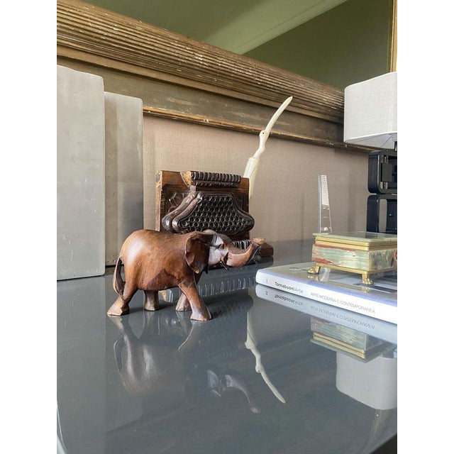 Late 20th Century Carved Wooden Elephant, Italy For Sale - Image 12 of 16