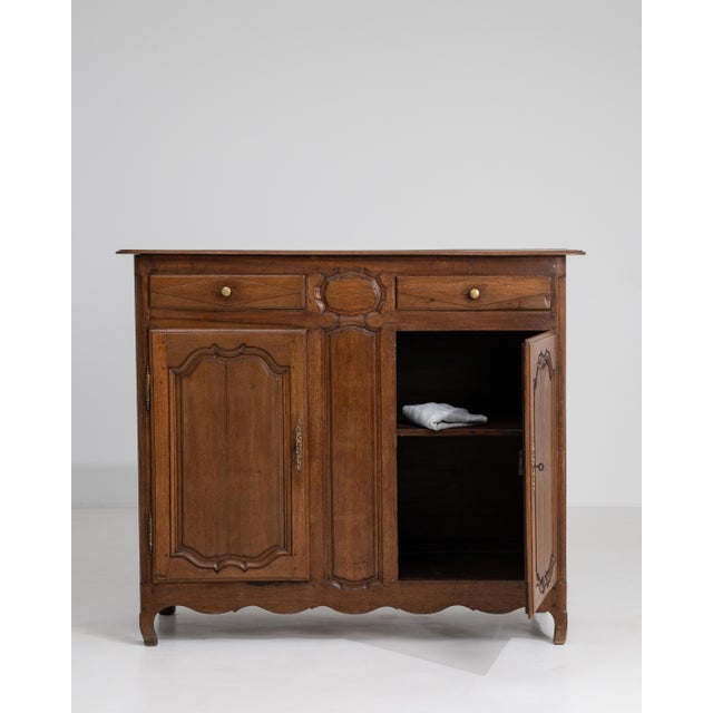 Early 19th Century Oak Louis XV Buffet For Sale - Image 4 of 12