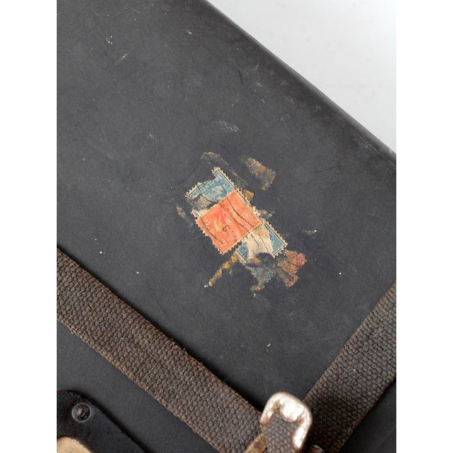 Vintage 1920s Parcel Post Mailing Box Fiber Travel Case For Sale - Image 11 of 14