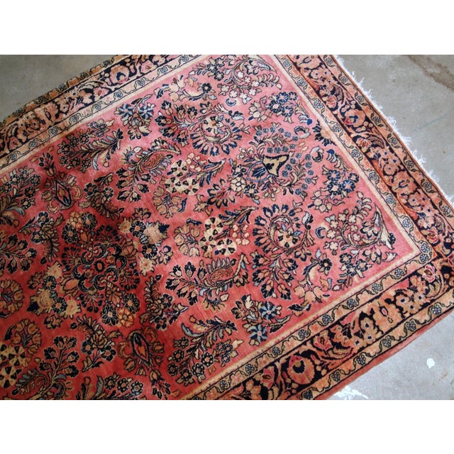 1920s, Handmade Antique Persian Sarouk Rug 3.3' X 5.2' For Sale - Image 4 of 7