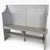 Contemporary Vintage Painted Pine Church Pew For Sale - Image 3 of 7