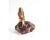 Late 20th Century 14k Gold Mounted Agate Bird on Carved Amethyst Rock For Sale - Image 4 of 13