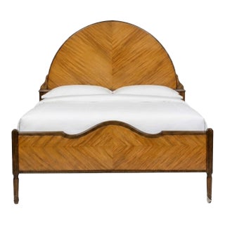 j.b. Van Sciver Co. Art Deco Sunrise Bedroom Suite, C. 1928-1932 - Mahogany Bedstead For Sale