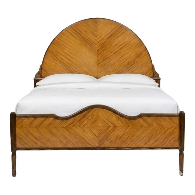 j.b. Van Sciver Co. Art Deco Sunrise Bedroom Suite, C. 1928-1932 - Mahogany Bedstead For Sale