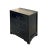 Distressed Black 3 Drawers Asian Style Nightstand For Sale - Image 4 of 7