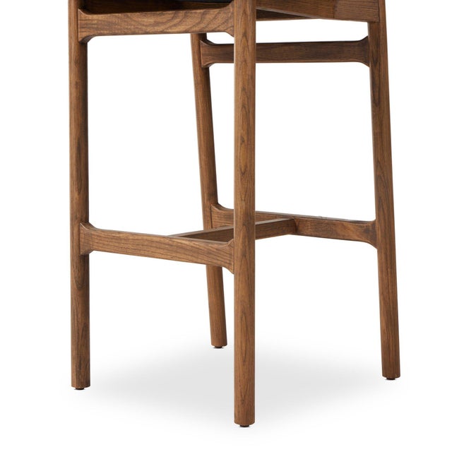Brown Four Hands Baden Bar Stool, Haven Tobacco Leather For Sale - Image 8 of 12