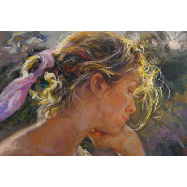 Spanish Revival 1990s José Royo "Armonía" Hand-Signed Printer's Proof Serigraph 2/5, Certificate Included For Sale - Image 3 of 6