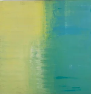 "Lemon and Lime" Contemporary Original Abstract Painting by Nina Weintraub